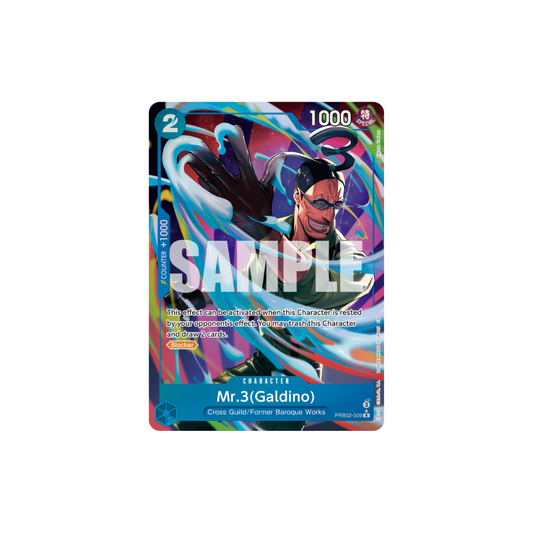 Mr.3(Galdino) - PRB02-009 - R Parallel - One Piece Card The Best Vol.2