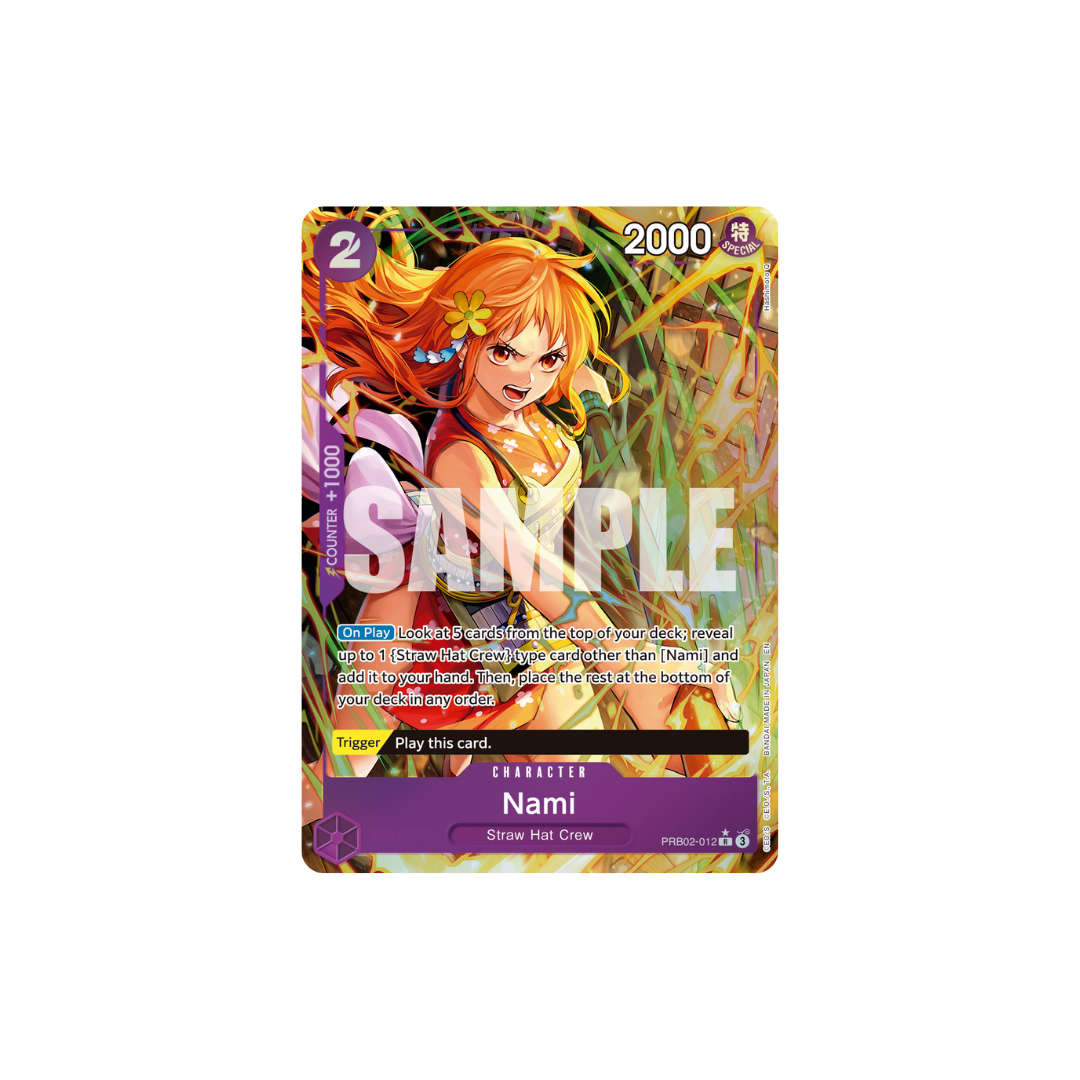 Nami - PRB02-012 - R Parallel - One Piece Card The Best Vol.2