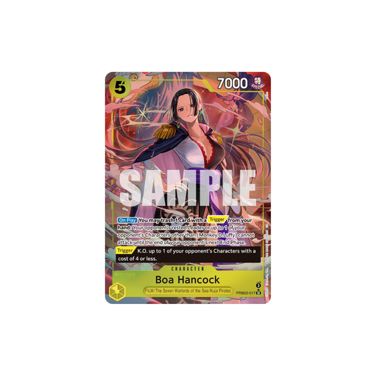 Boa Hancock - PRB02-017 - SR Parallel - One Piece Card The Best Vol.2