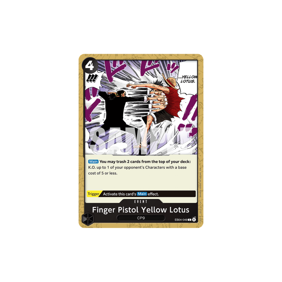 Finger Pistol Yellow Lotus - EB04-049 - C - Adventure On Kami's Island