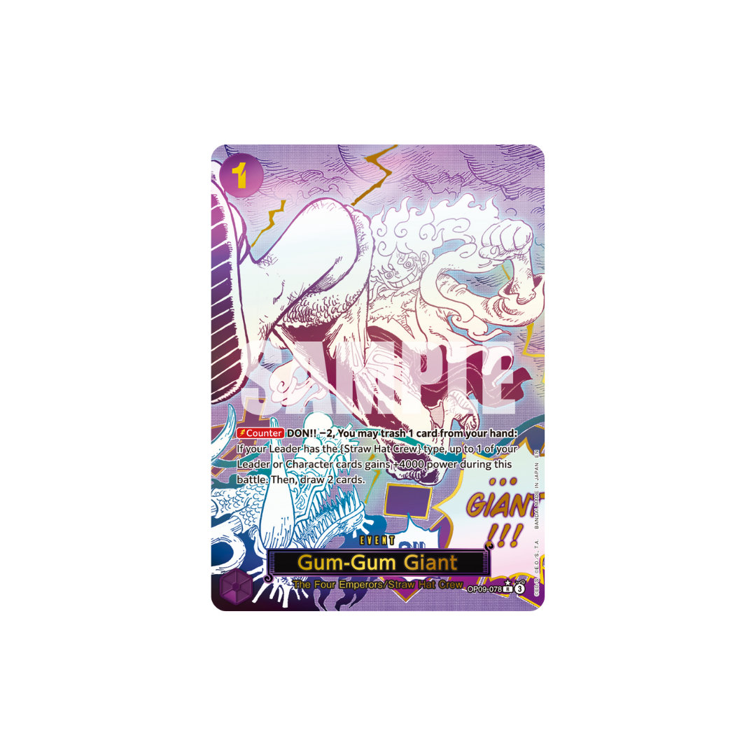 Gum-Gum Giant - OP09-078 - SP - One Piece Card The Best Vol.2