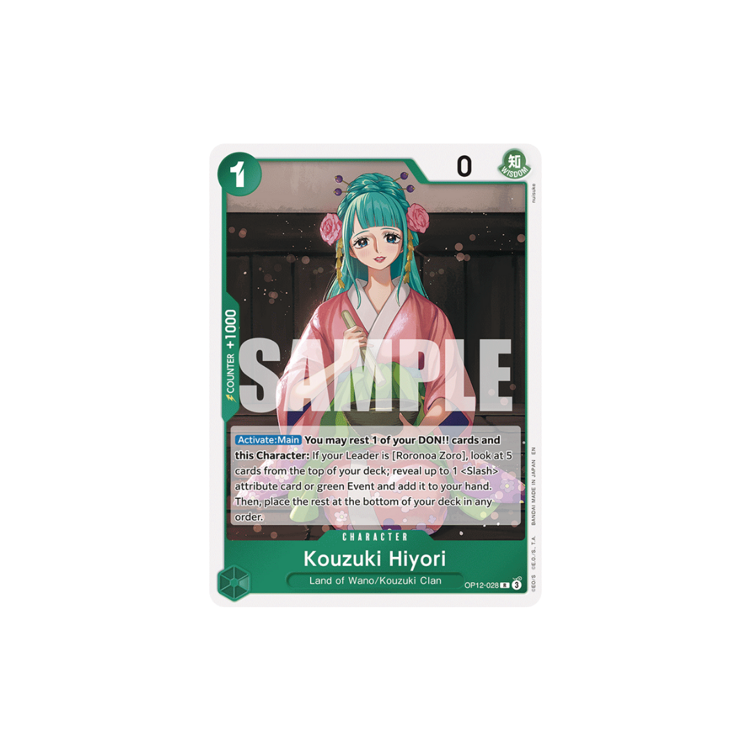 Kouzuki Hiyori - OP12-028 - R - Legacy Of The Master
