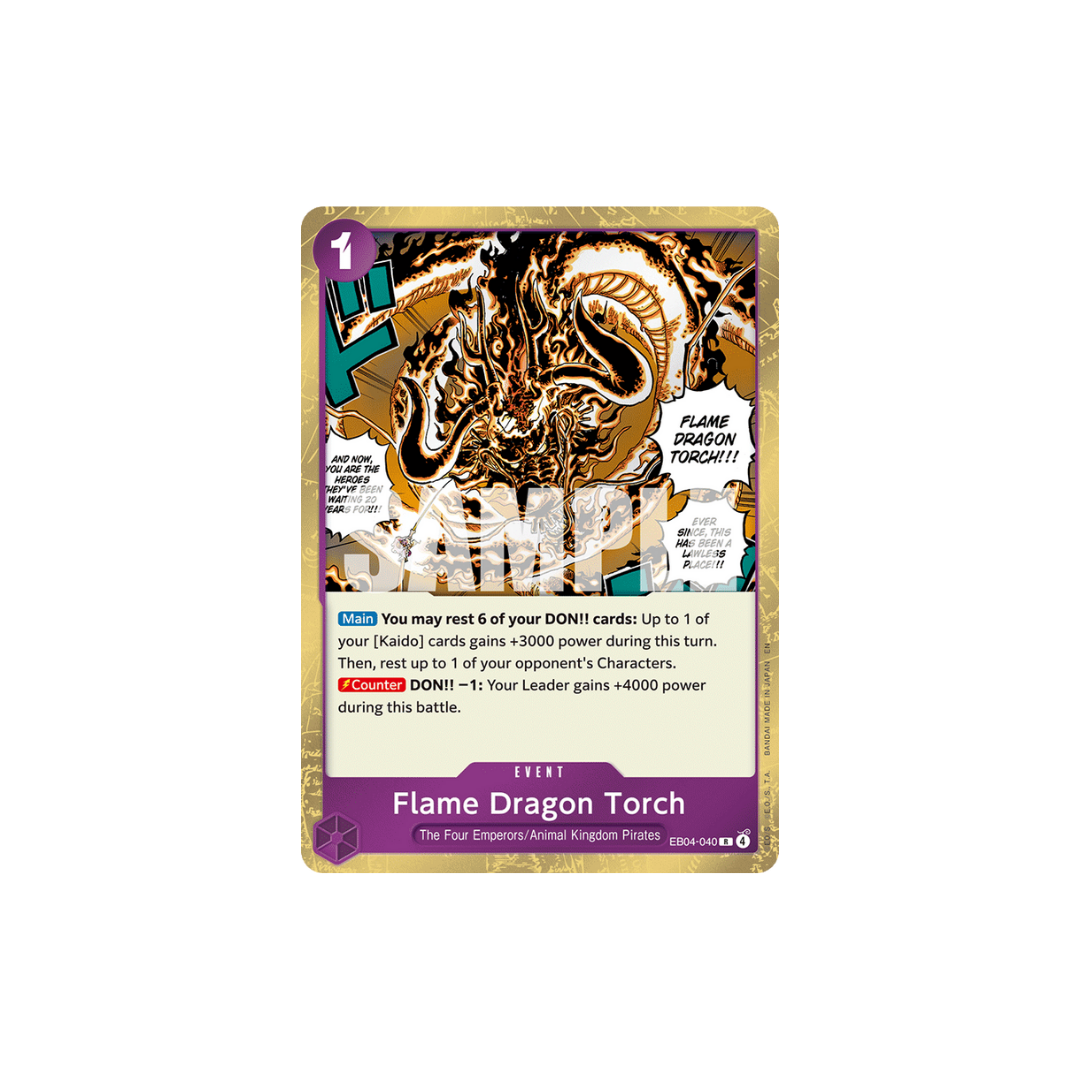 Flame Dragon Torch - EB04-040 - R - The Azure Sea's Seven