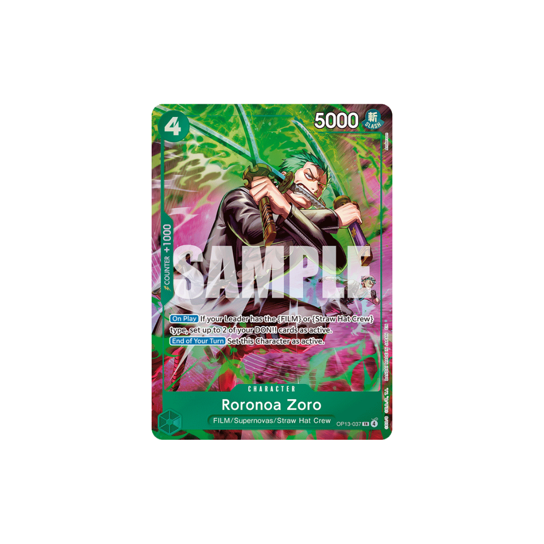 Roronoa Zoro - OP13-037 - TR - Adventure On Kami's Island