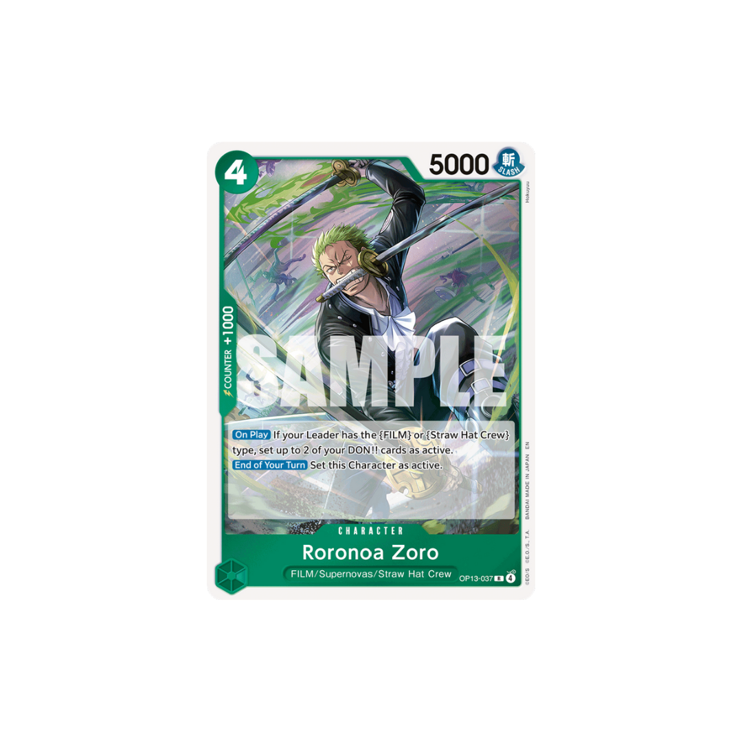 Roronoa Zoro - OP13-037 - R - Carrying On His Will