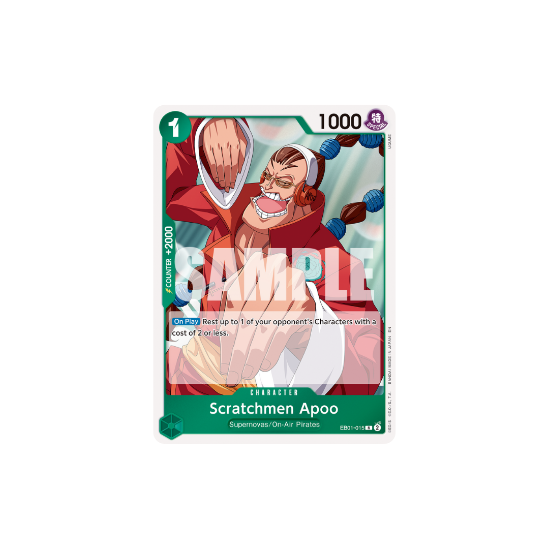 Scratchmen Apoo - EB01-015 - R - One Piece Card The Best Vol.2