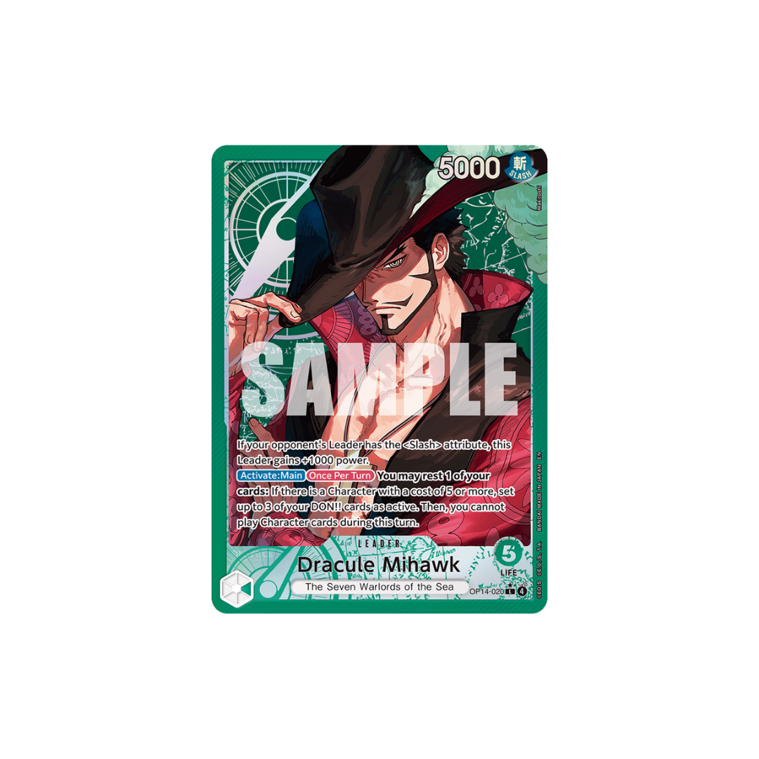 Dracule Mihawk - OP14-020 - L Parallel - The Azure Sea's Seven