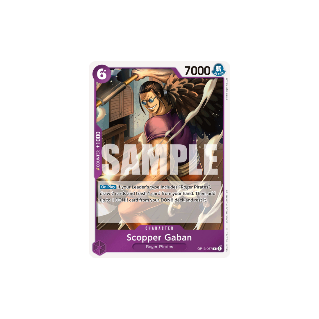 Scopper Gaban - OP13-067 - R - Carrying On His Will